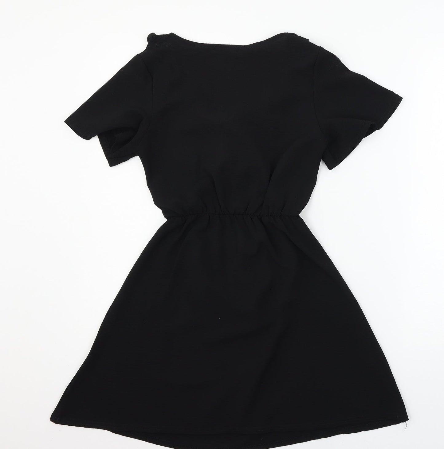 PRETTYLITTLETHING Womens Black   T-Shirt Dress  Size 4