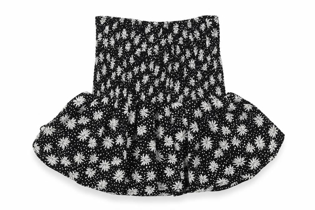 Boohoo Womens Black Floral  Basic Blouse Size 8