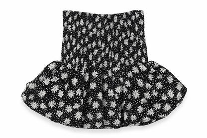 Boohoo Womens Black Floral  Basic Blouse Size 8