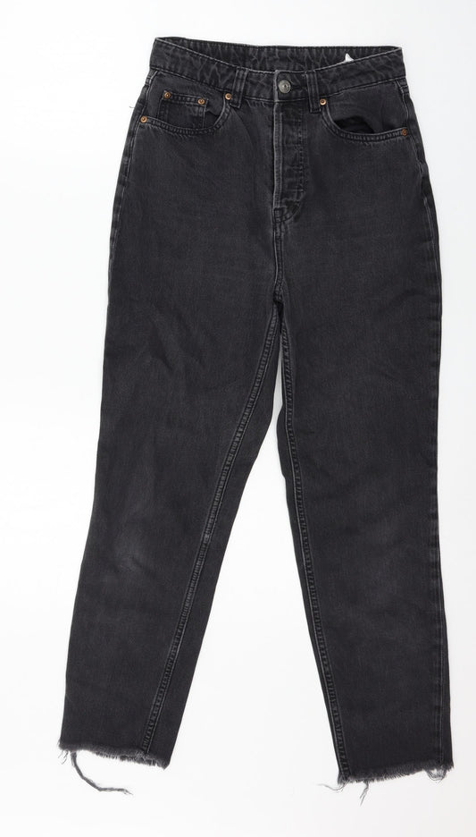 Divided Womens Grey  Denim Mom Jeans Size 8 L26 in