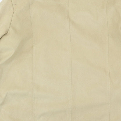 Klass Womens Beige   Pea Coat Coat Size 14