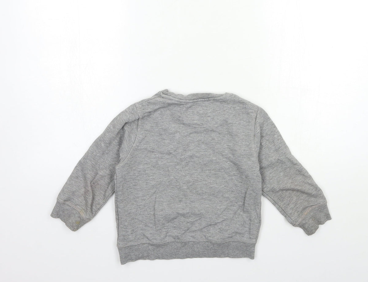 Zara Boys Grey   Pullover Jumper Size 4 Years