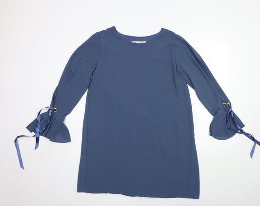 Yumi Womens Blue   Basic Blouse Size 10