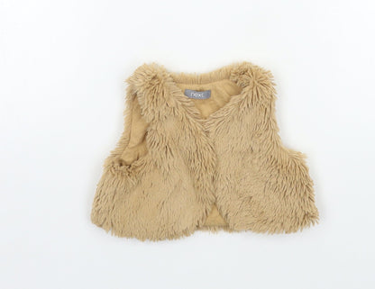 Additional front view of Next Baby Brown Jacket, size 3-6, Months