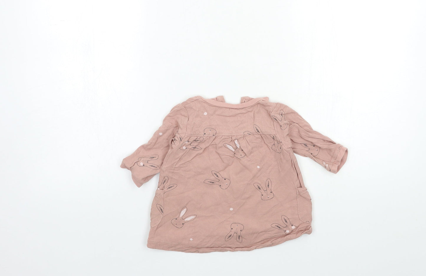 mamas & papas Baby Pink   Basic T-Shirt Size 3-6 Months