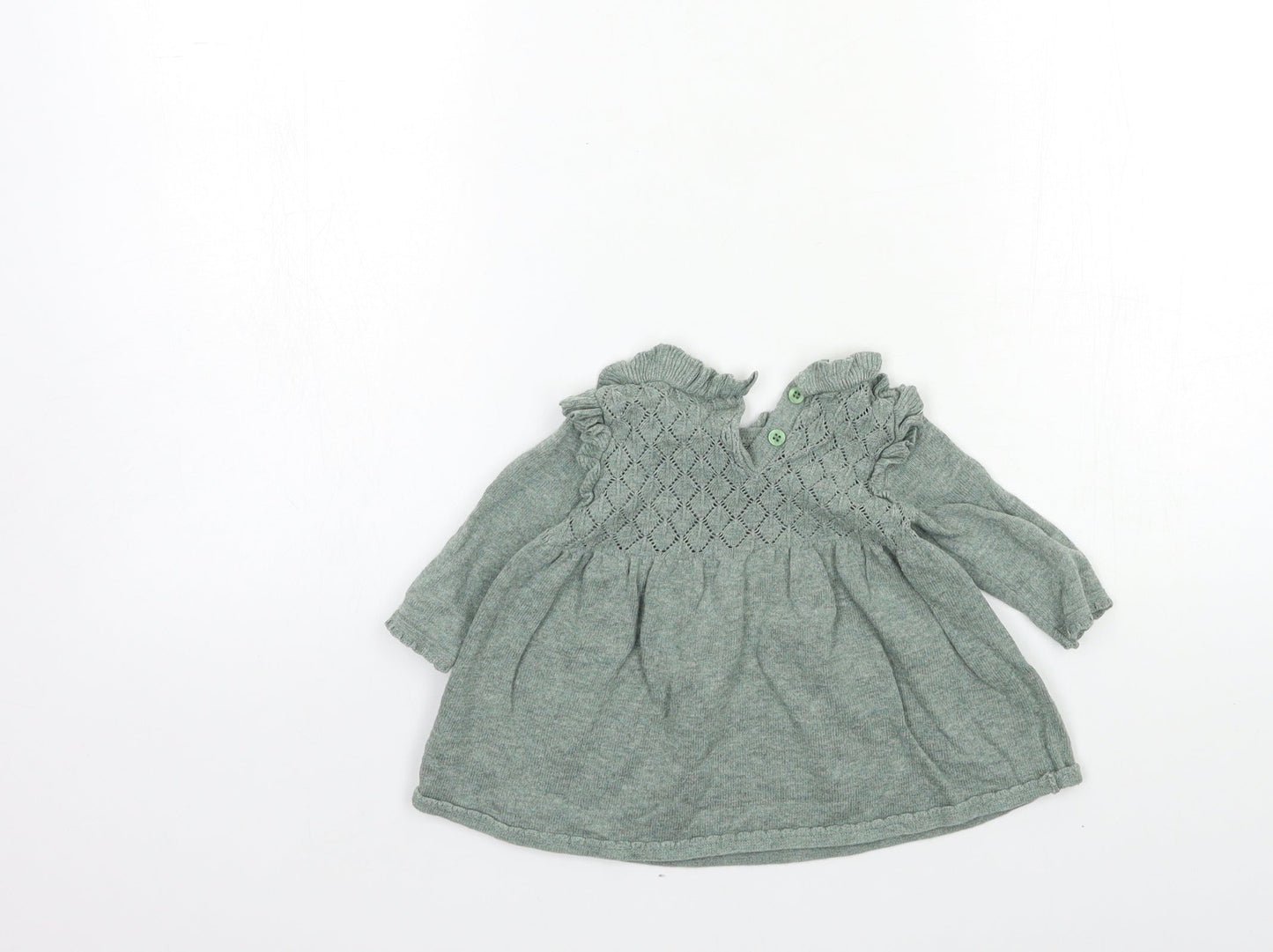 NEXT Baby Green   Jumper Dress  Size 0-3 Months