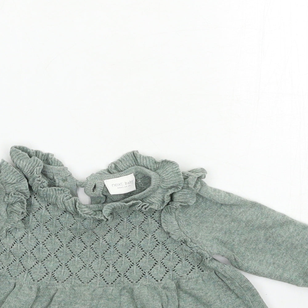 NEXT Baby Green   Jumper Dress  Size 0-3 Months