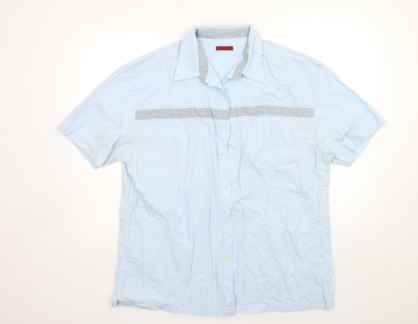 John Mens Blue    Button-Up Size XL