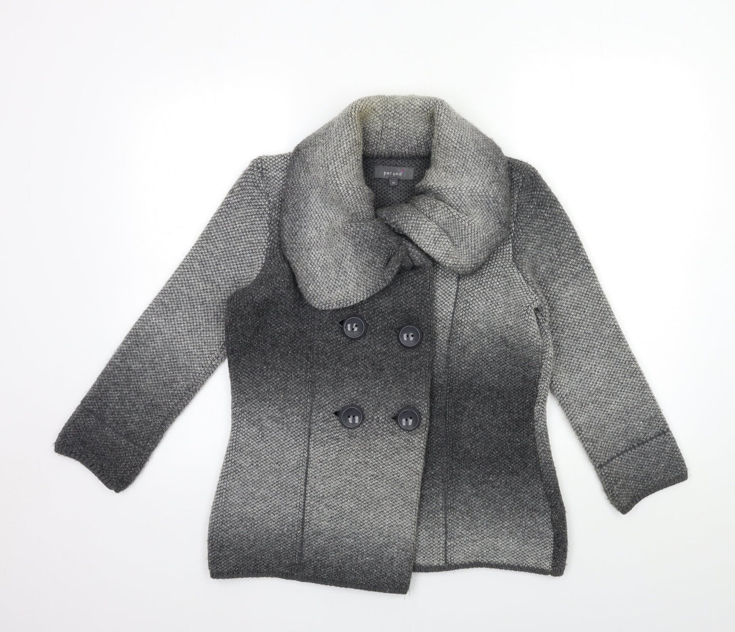 Per Una Womens Grey   Jacket Coatigan Size 12
