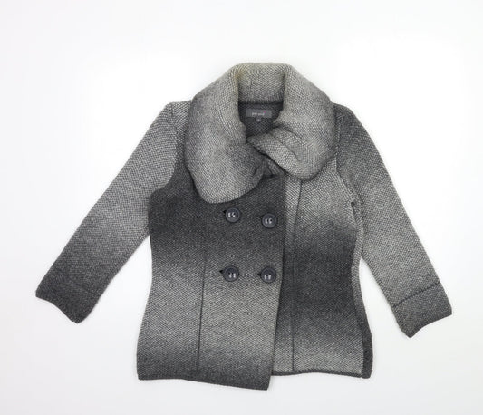 Per Una Womens Grey   Jacket Coatigan Size 12