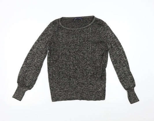 M&S Womens Gold  Knit Pullover Jumper Size L