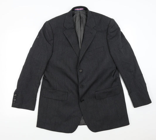 Woven Mens Grey   Jacket Suit Jacket Size 40