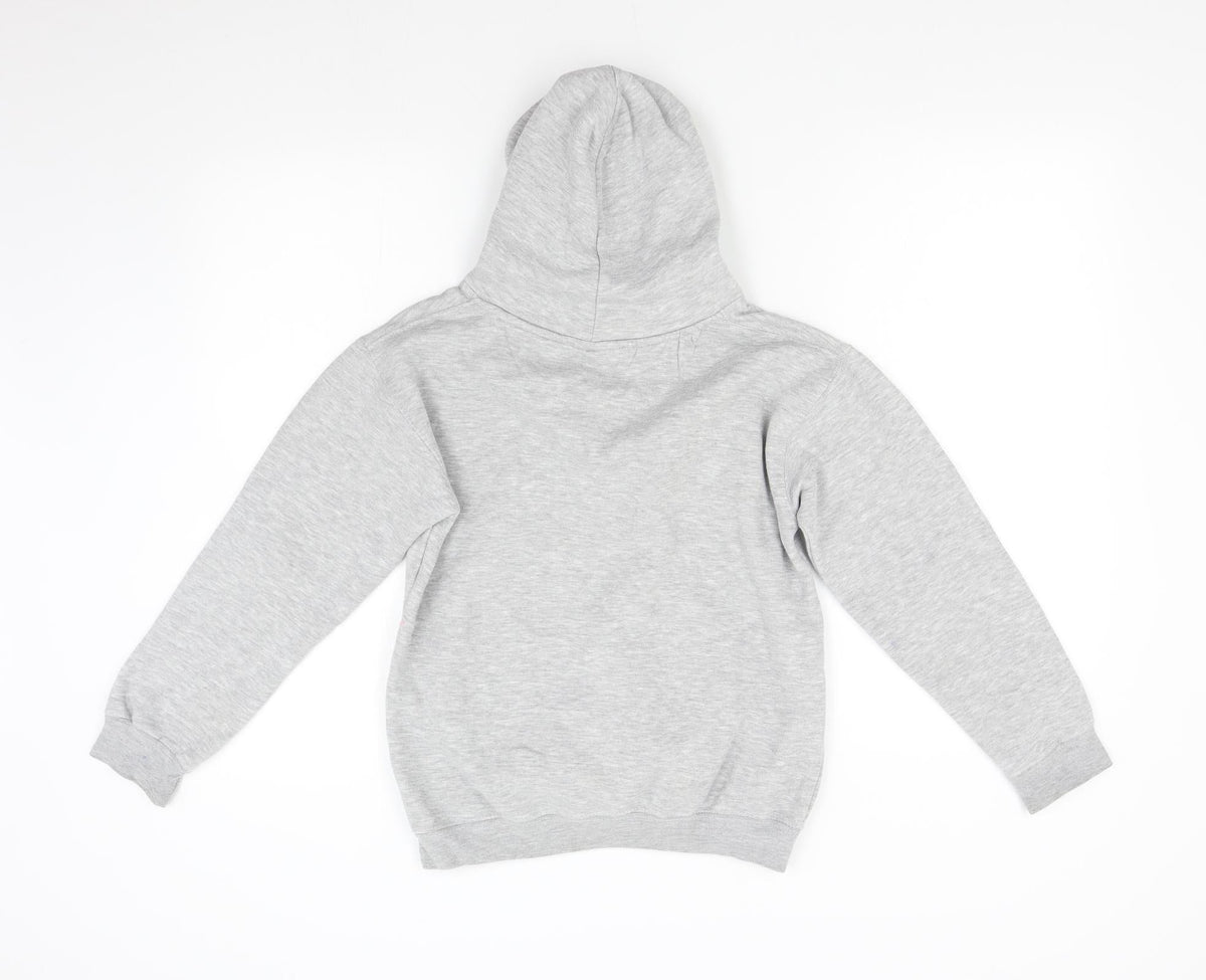 Cotton Ridge Girls Grey   Pullover Hoodie Size 9-10 Years  - Grass Roots Sports Coaching