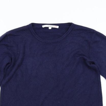 Vida Vi Womens Blue  Knit Pullover Jumper Size L