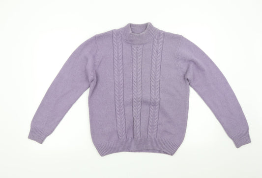 Berkertex Womens Purple  Knit Pullover Jumper Size 10