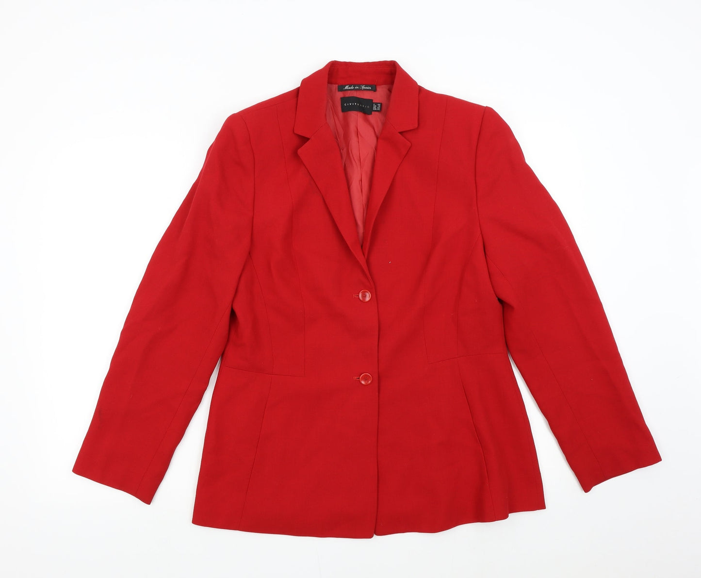 Civit Womens Red   Jacket Suit Jacket Size 12