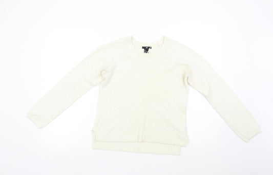 H&M Womens Ivory   Pullover Jumper Size S
