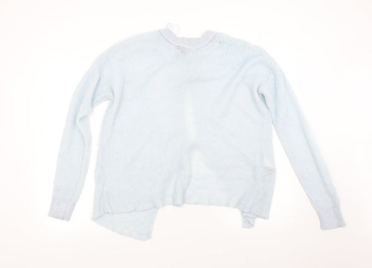 Topshop Womens Blue  Knit Pullover Jumper Size 14