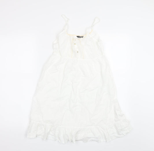 Limited Womens White Polka Dot  Basic Tank Size 12