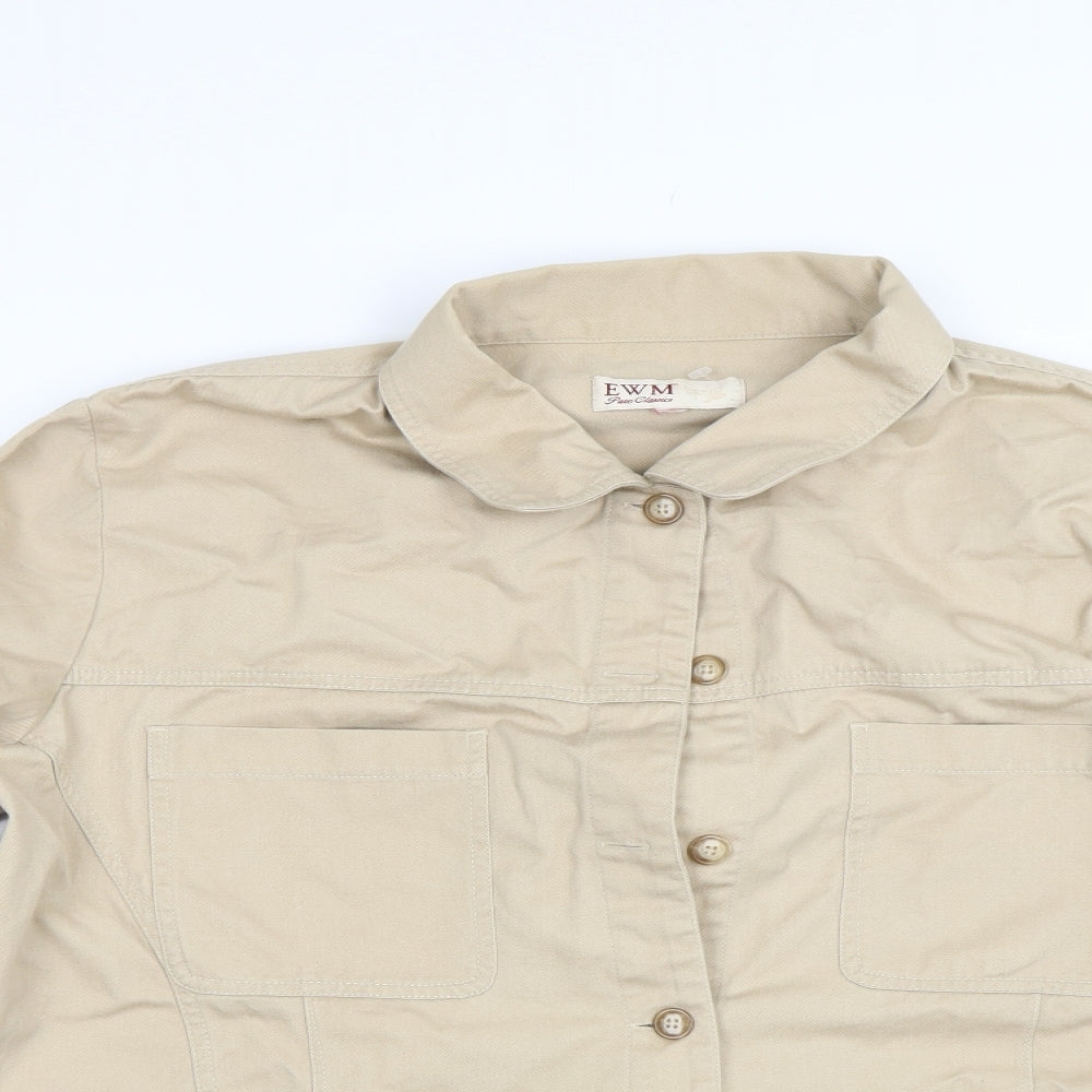 EWM Womens Beige   Jacket  Size M