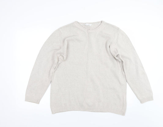 M&S Womens Beige   Pullover Jumper Size 16