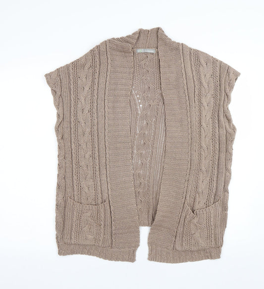 M&S Womens Brown   Cardigan Jumper Size M