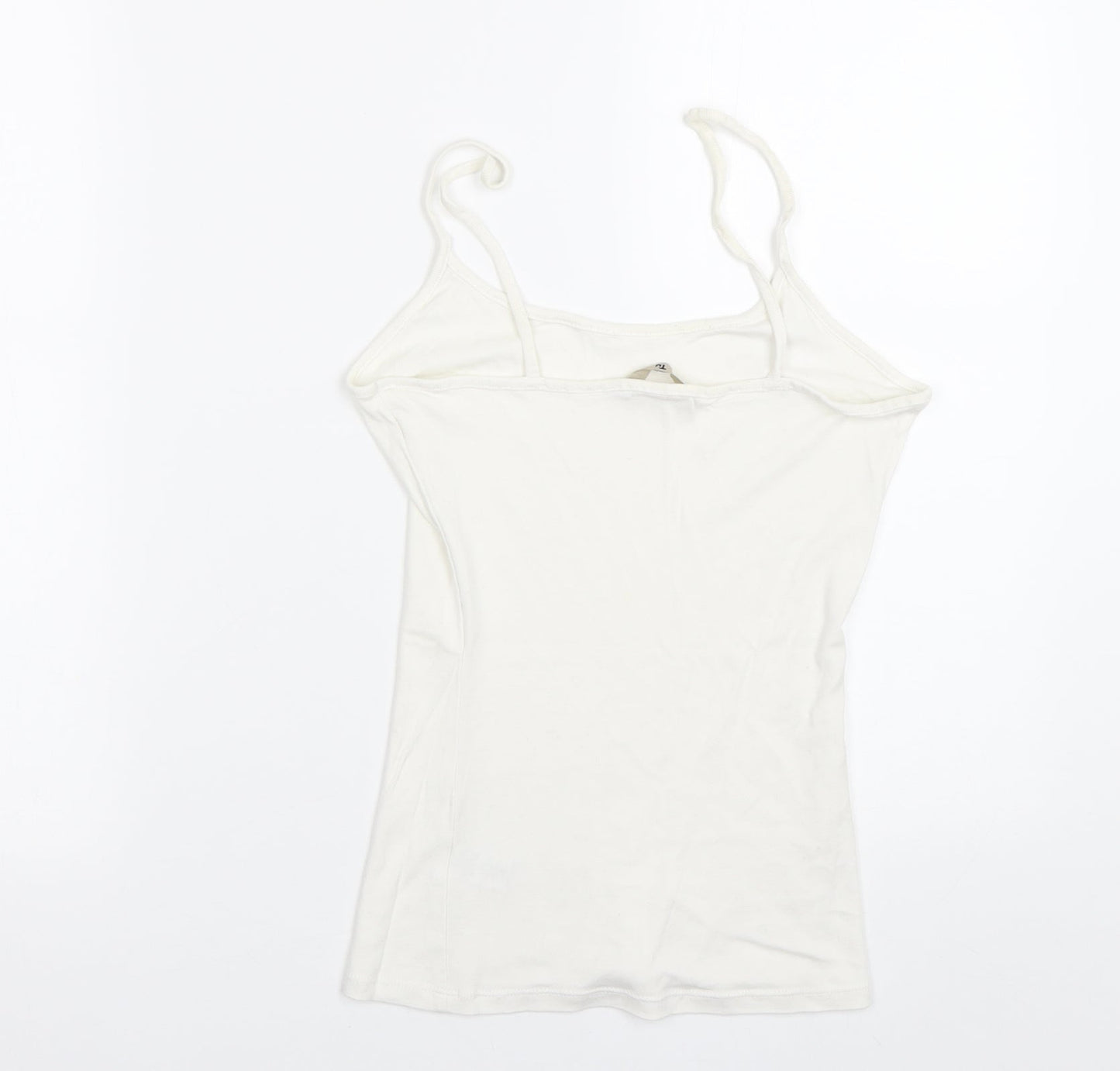 TU Womens White   Basic Tank Size 10