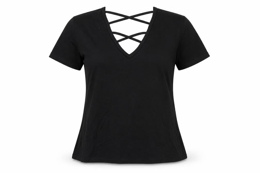 Miss Selfridge Womens Black   Basic T-Shirt Size 6