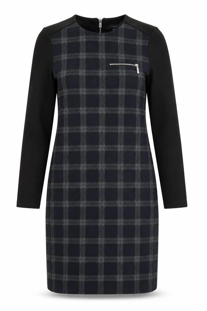 Primark Womens Grey Check  Fit & Flare  Size 10