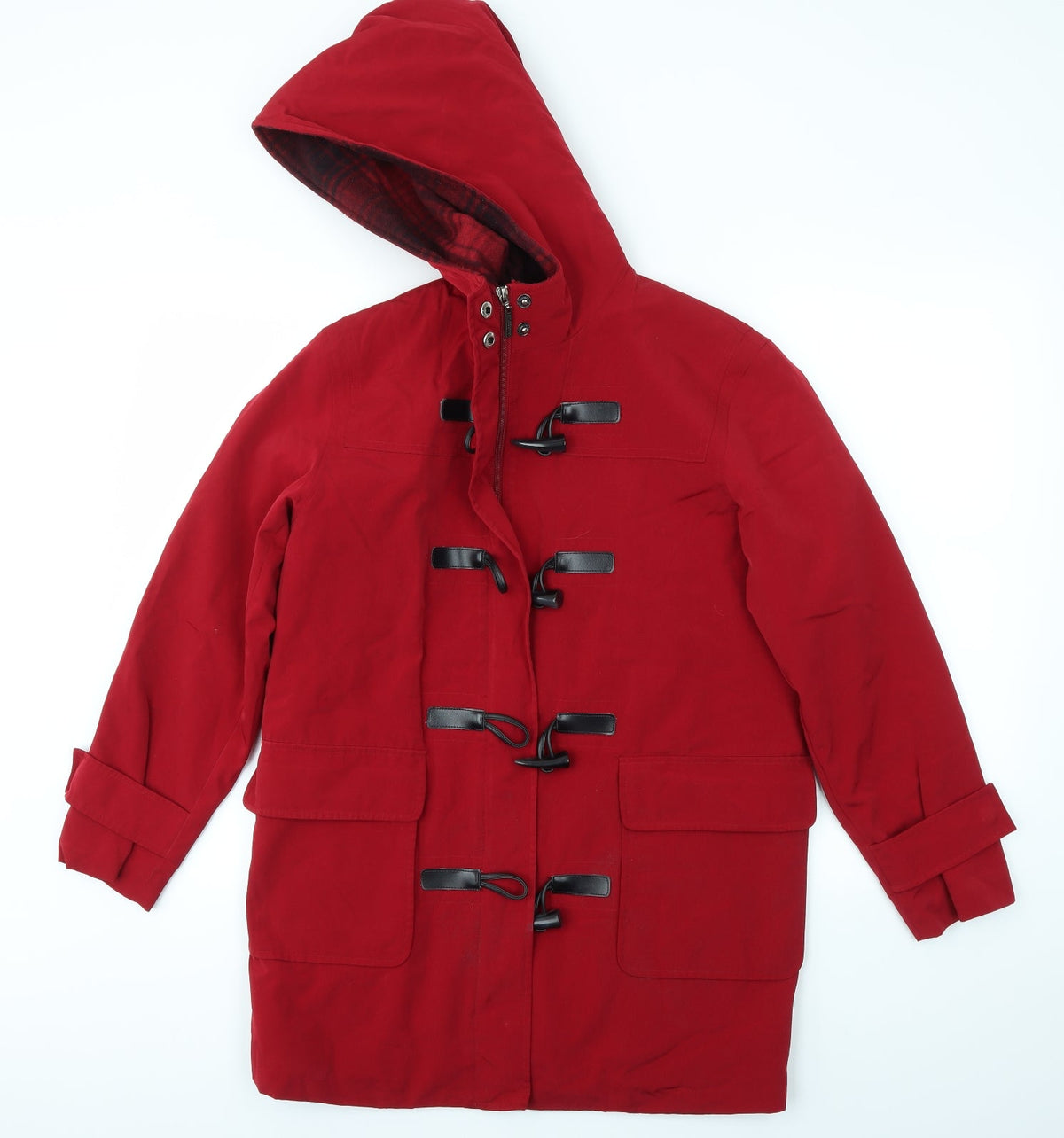 LIZCLABORNE Womens Red   Jacket Coat Size XS