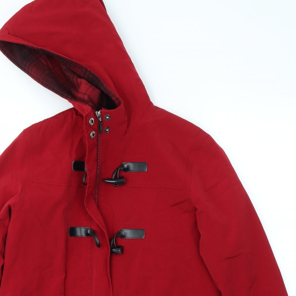LIZCLABORNE Womens Red   Jacket Coat Size XS