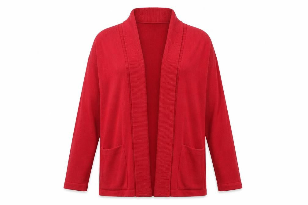 LC Womens Red   Cardigan Jumper Size 14