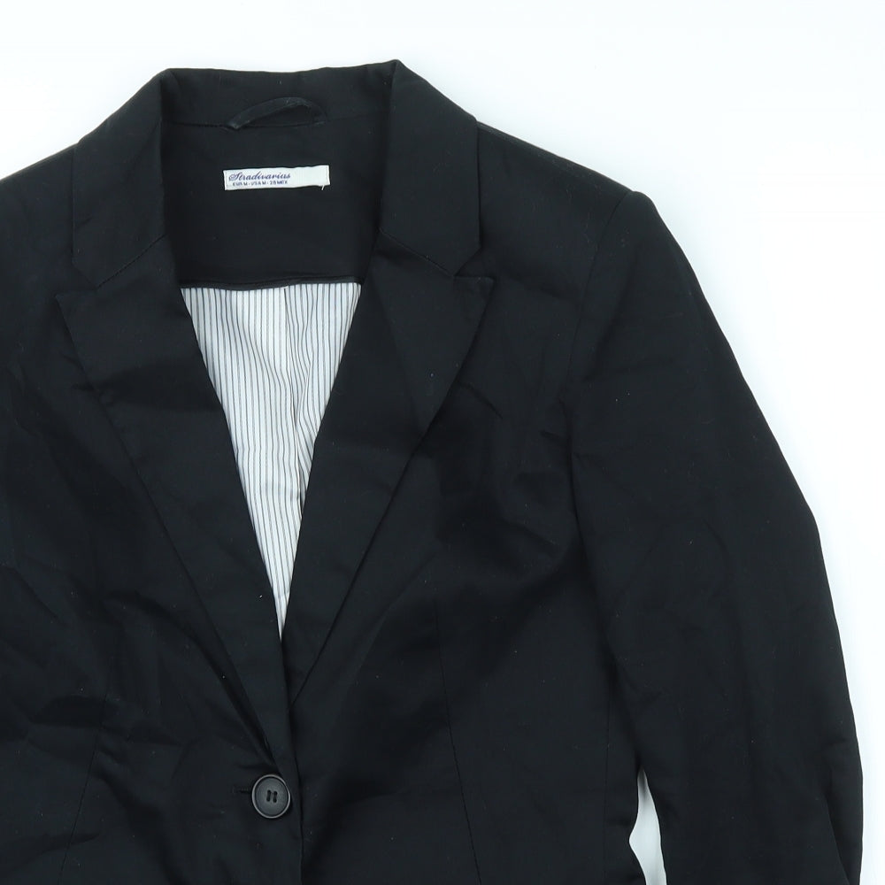 Stradavarius Womens Black   Jacket Blazer Size M