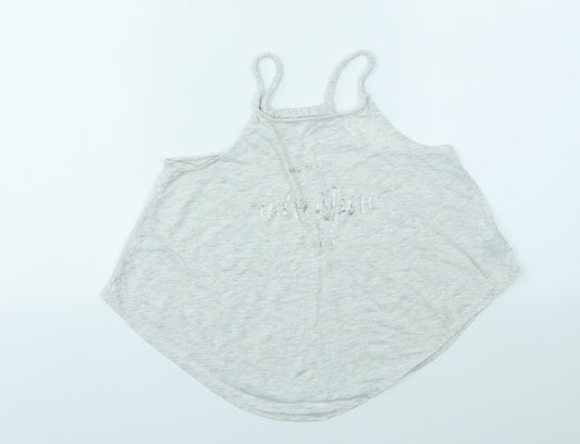 H&M Girls Grey   Basic T-Shirt Size 9-10 Years