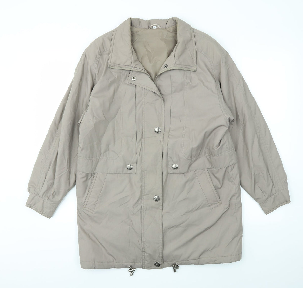 Telemac Womens Grey   Jacket Coat Size 8