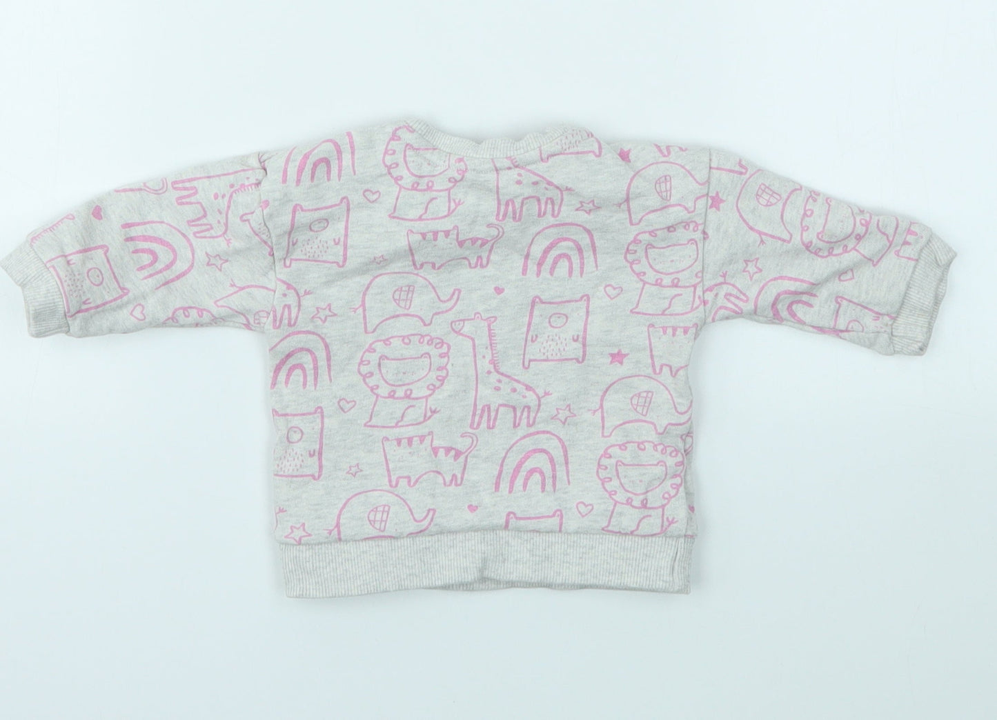 George Girls Multicoloured Geometric  Pullover Jumper Size 0-3 Months