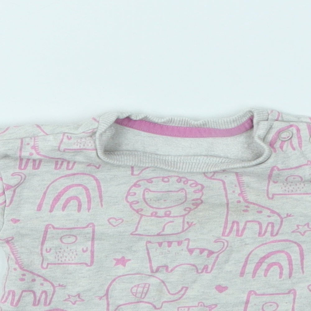 George Girls Multicoloured Geometric  Pullover Jumper Size 0-3 Months