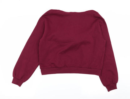 H&M Womens Red   Pullover Jumper Size S