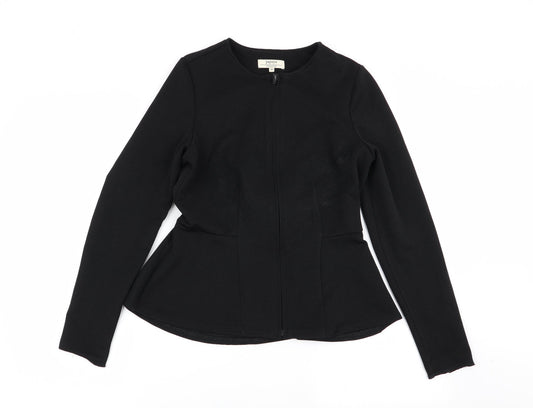 Papaya Womens Black   Full Zip Jumper Size 10