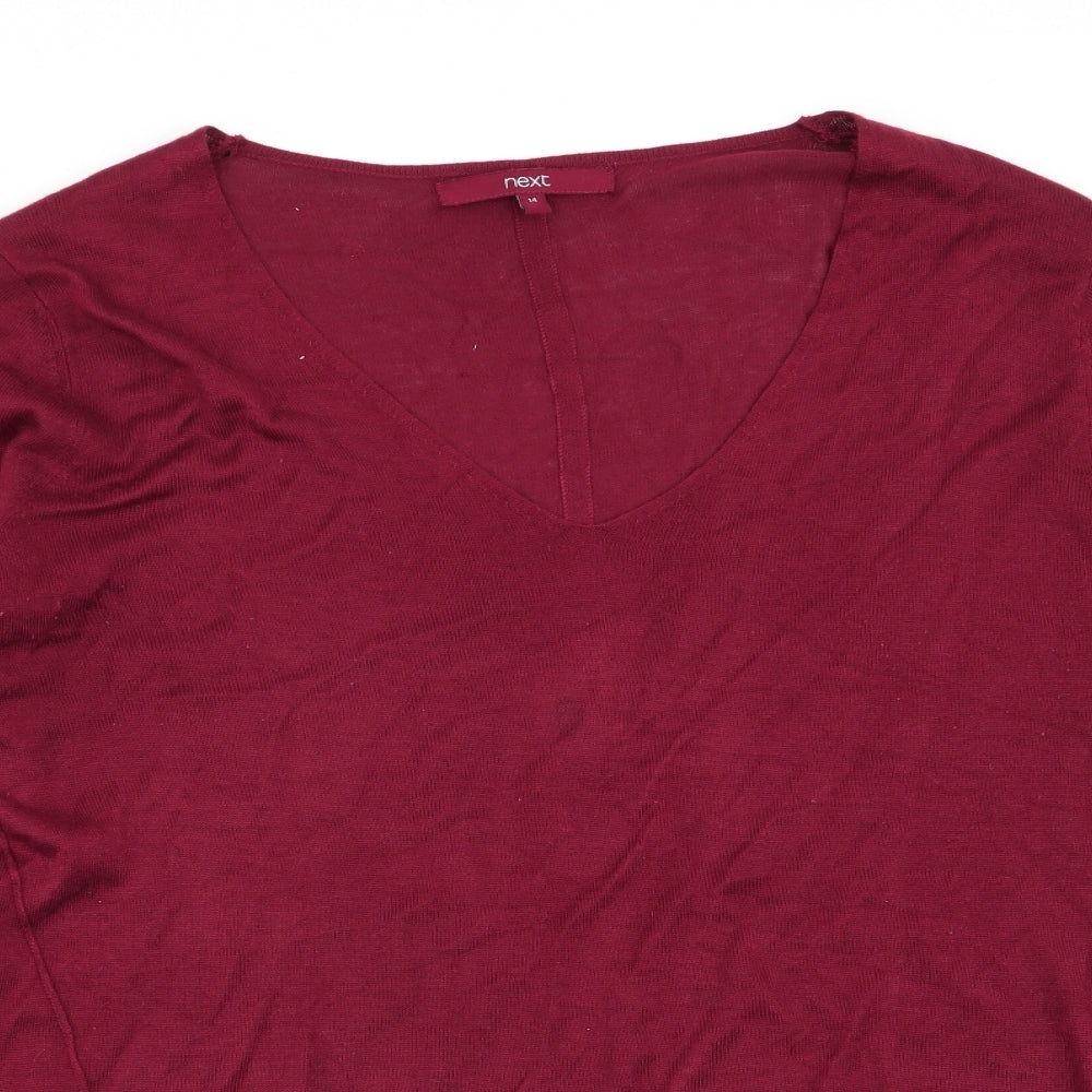 NEXT Womens Red   Basic T-Shirt Size 14
