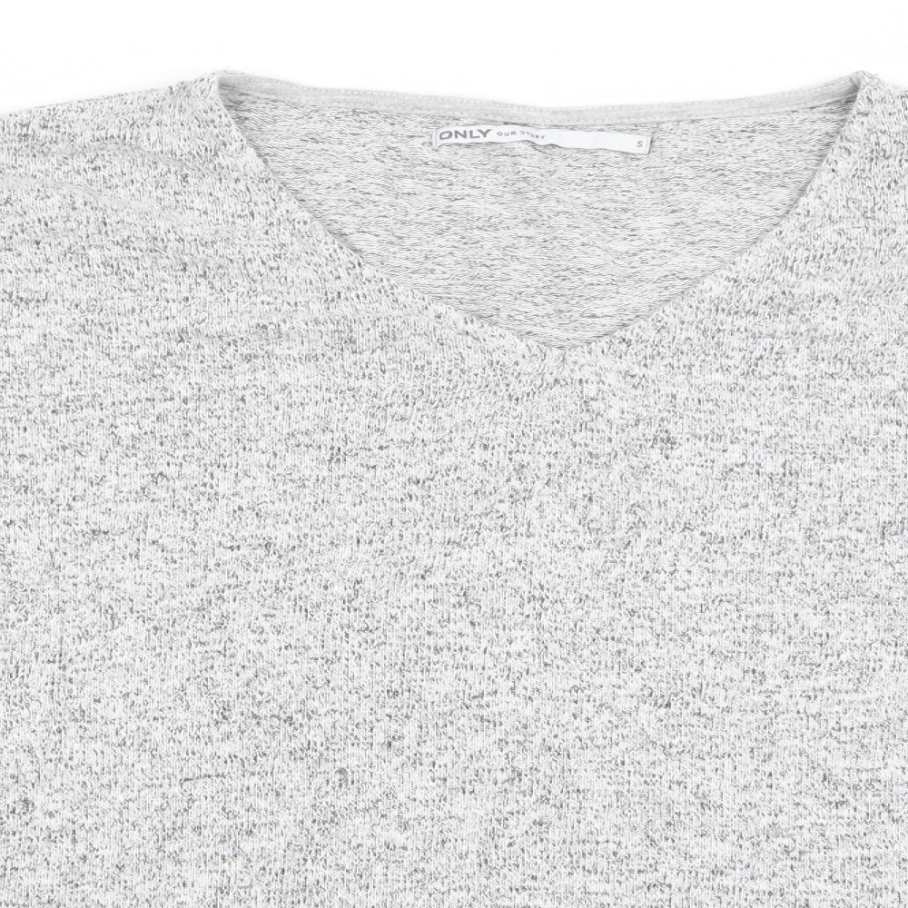 Only Womens Grey   Basic T-Shirt Size S