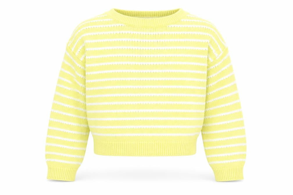 Marks & Spencer Girls Multicoloured Striped  Pullover Jumper Size 5-6 Years