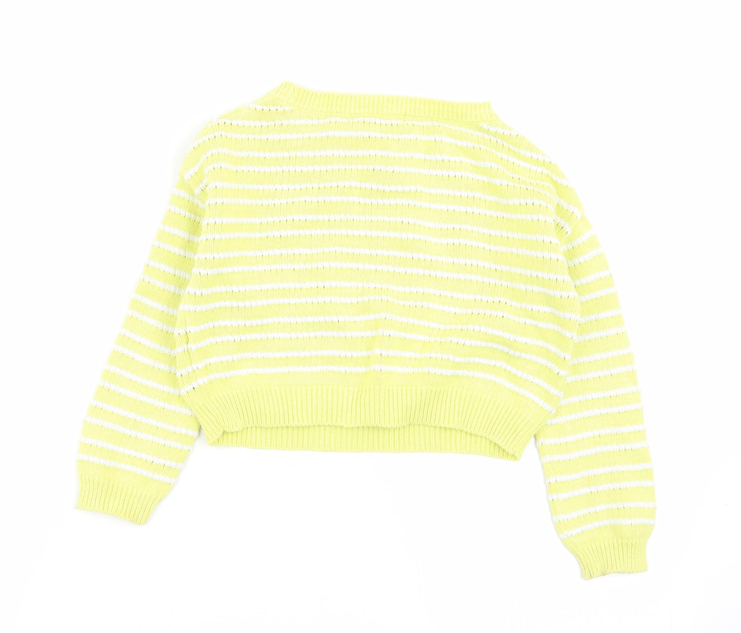 M&S Girls Multicoloured Striped  Pullover Jumper Size 5-6 Years