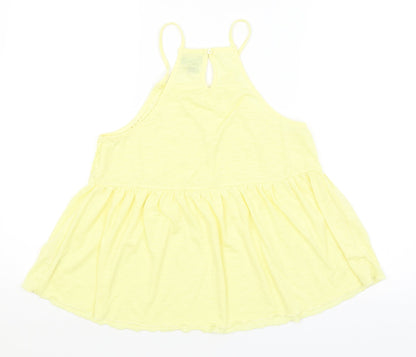 Primark Womens Yellow   Basic Tank Size S