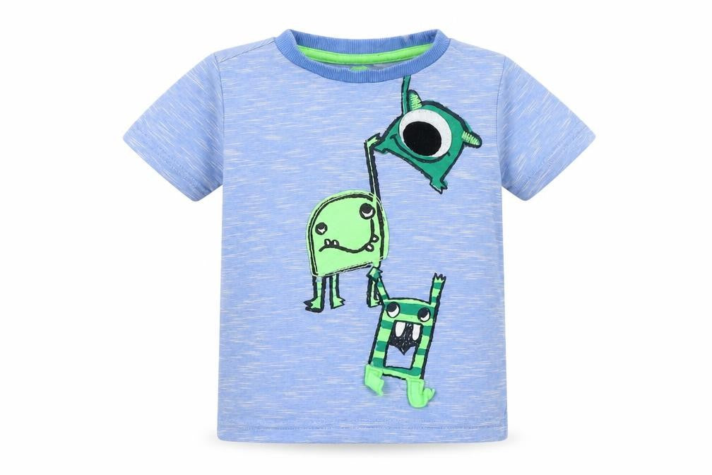 F&F Baby Blue   Basic T-Shirt Size 18-24 Months  - Monsters