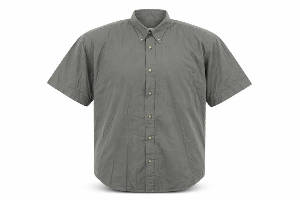 Best Basics Mens Green    Button-Up Size M