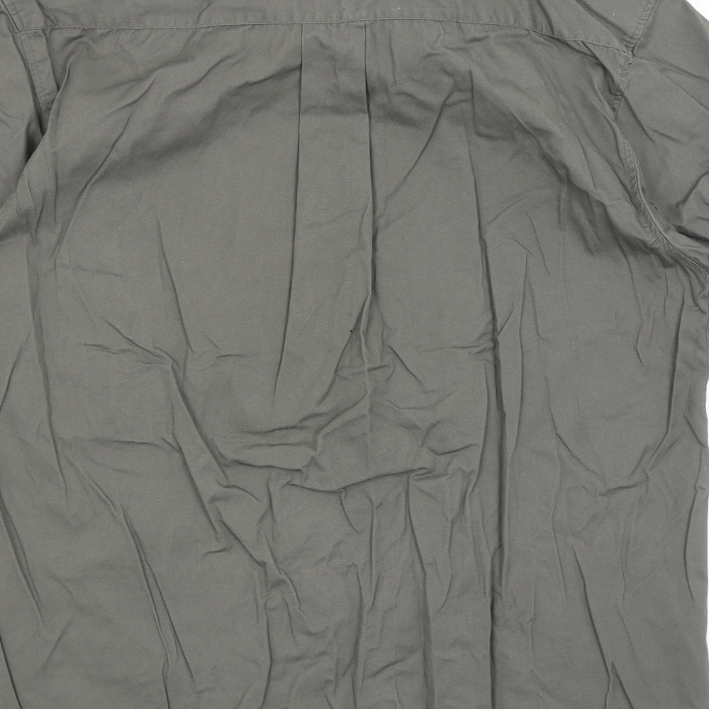 Best Basics Mens Green    Button-Up Size M
