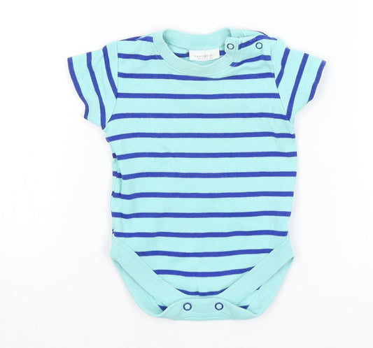 NEXT Baby Blue Striped  Romper One-Piece Size 0-3 Months