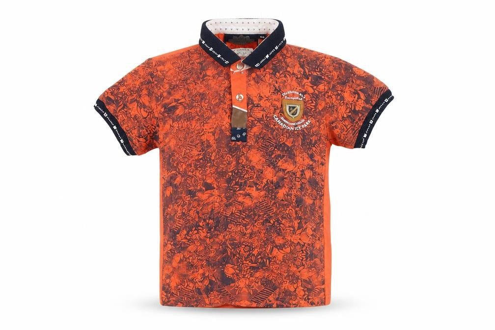 otaya plus Girls Orange Floral   Polo Size 5 Years