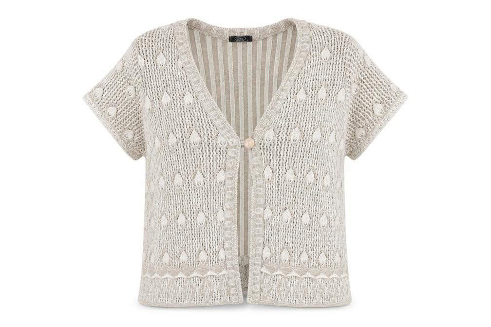 Bonmarché Womens Beige Cardigan Jumper Size L